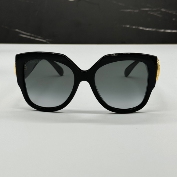 NEW GG1407S 001 OVERSIZED BLACK GREY WOMEN SUNGLASSES GUCCI main image 7